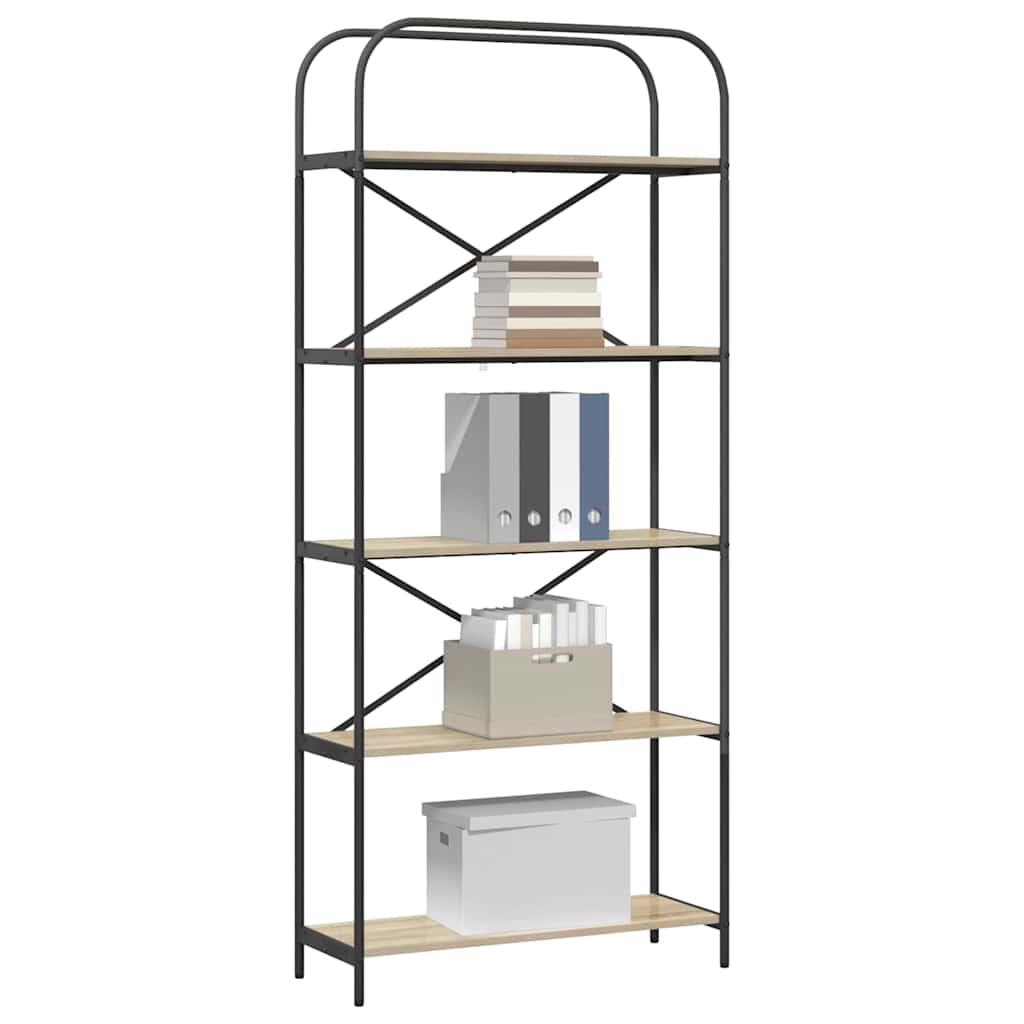Bokhylle Sonoma eik 80 x 30 x 183 cm Konstruert tre