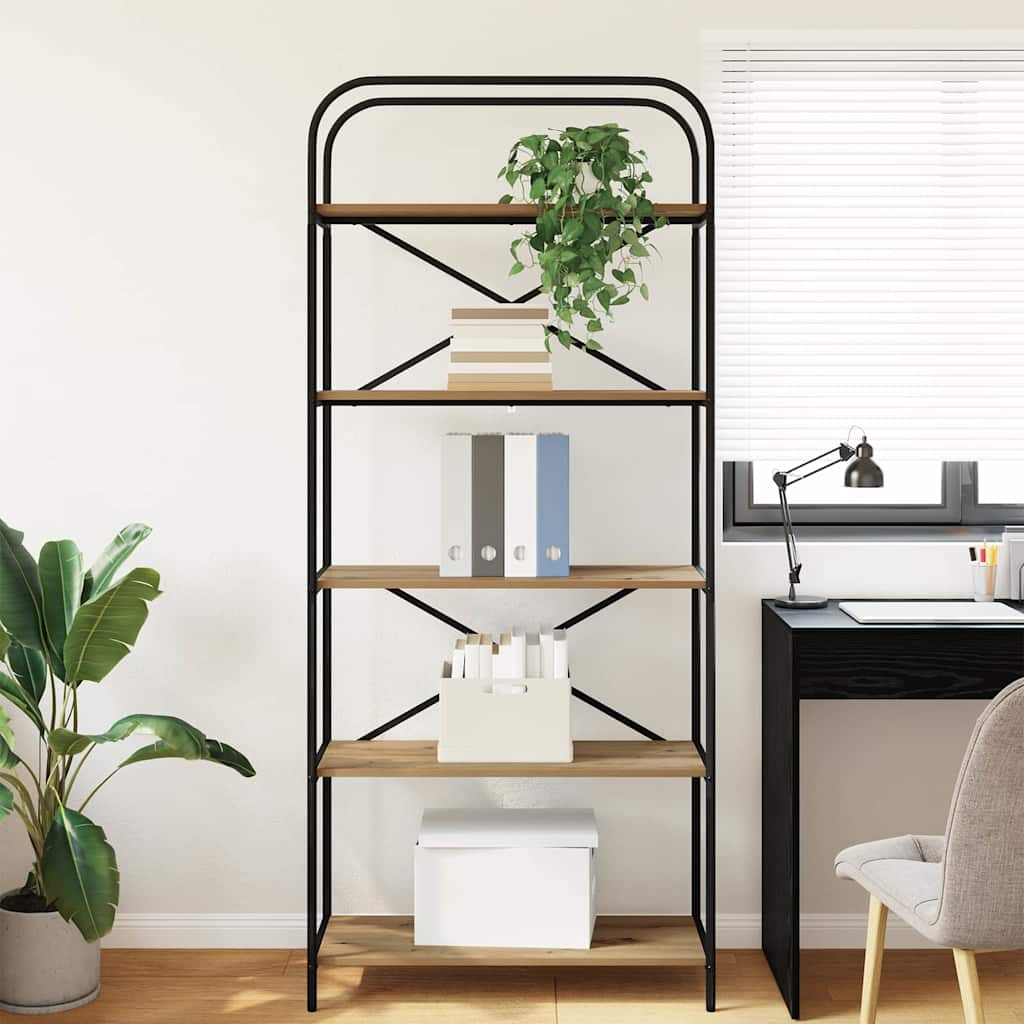 Bokhylle artisan eik 80 x 30 x 183 cm Konstruert tre