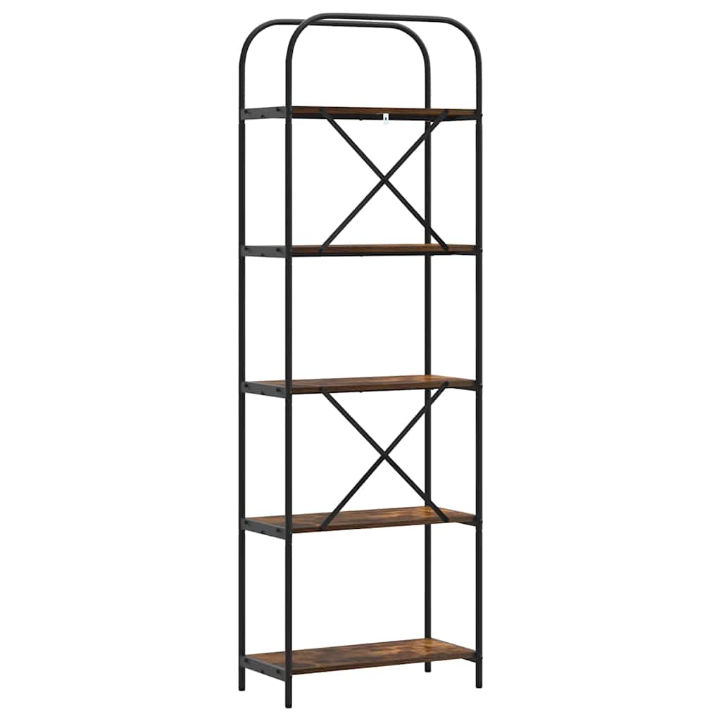Bokhylle Røkt eik 60 x 30 x 183 cm Konstruert tre