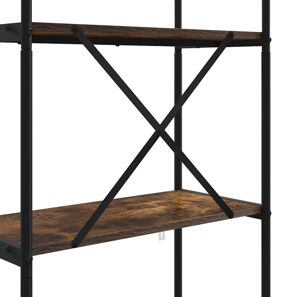 Bokhylle Røkt eik 60 x 30 x 146 cm Konstruert tre
