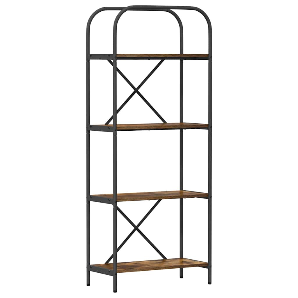 Bokhylle Røkt eik 60 x 30 x 146 cm Konstruert tre