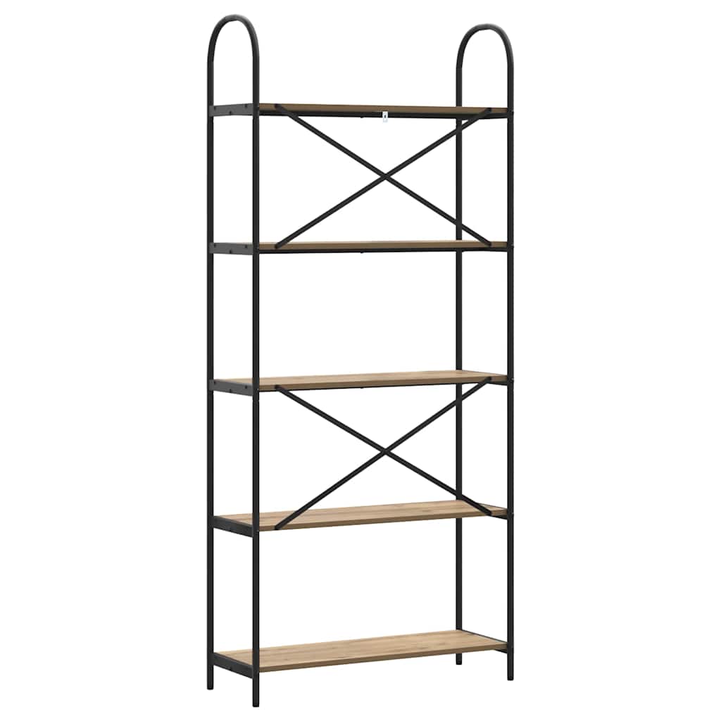 Bokhylle artisan eik 80 x 30 x 183 cm Konstruert tre