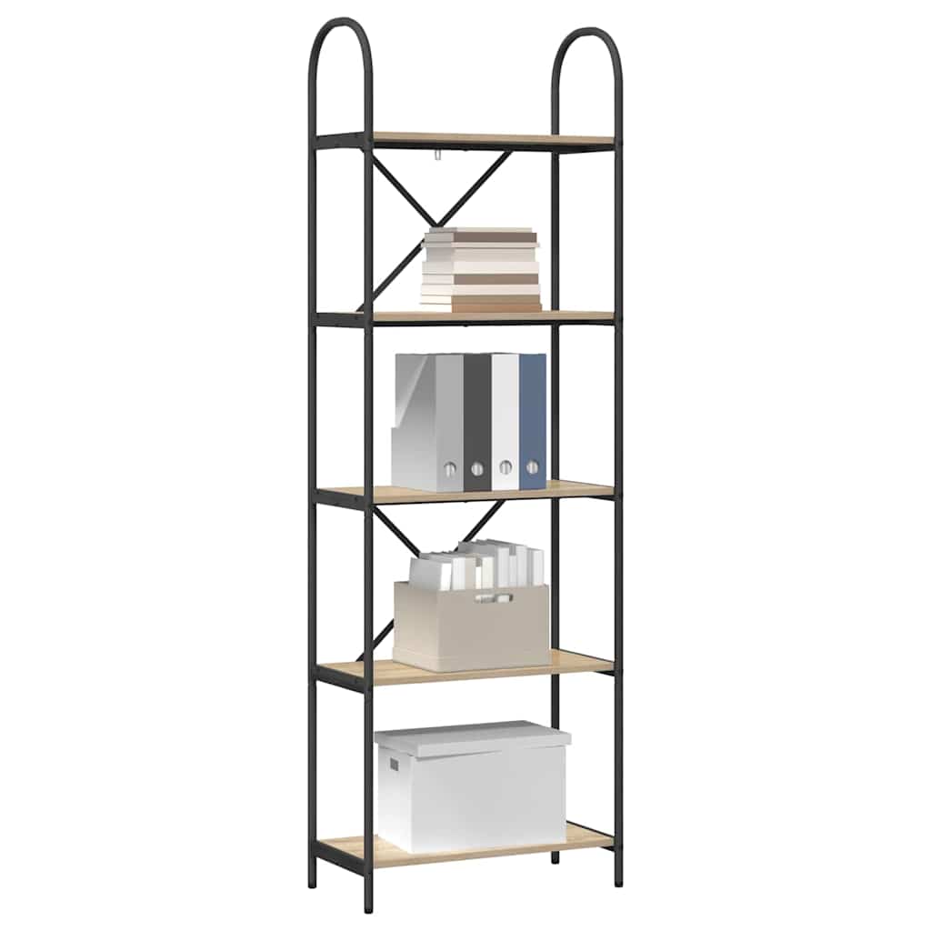 Bokhylle Sonoma eik 60 x 30 x 183 cm Konstruert tre