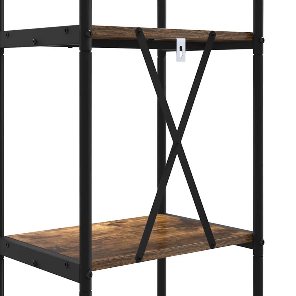 Bokhylle Røkt eik 40 x 30 x 183 cm Konstruert tre