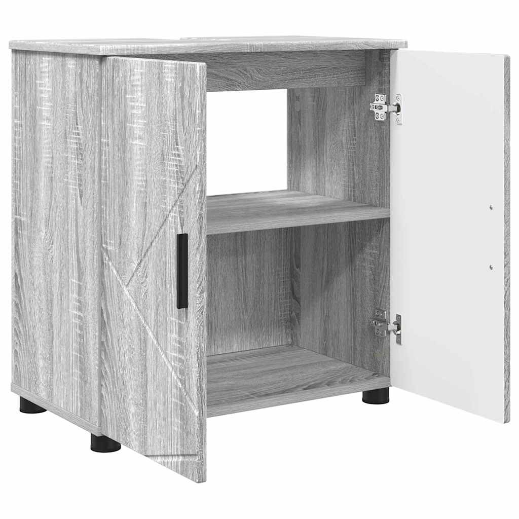 Baderomsmøbelsett 3 pcs Sonoma Grå 61 x 35 x 64 cm