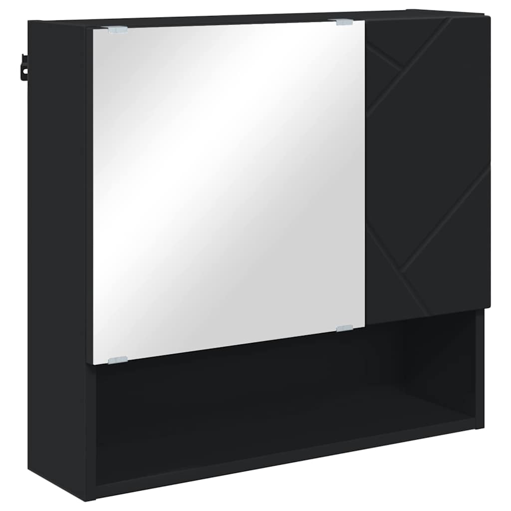 Baderomsmøbelsett Veggmontert 5 pcs Svart 61 x 35 x 64 cm