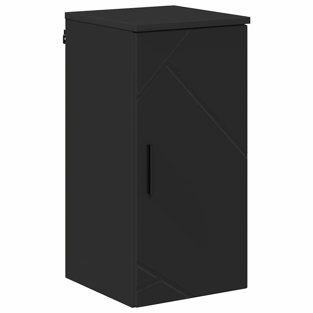 Baderomsmøbelsett Veggmontert 5 pcs Svart 61 x 35 x 64 cm