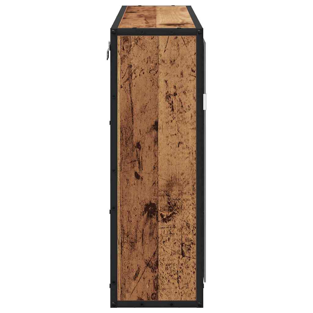 Baderomsspeilskap Gammelt tre 65 x 20 x 60 cm Konstruert tre