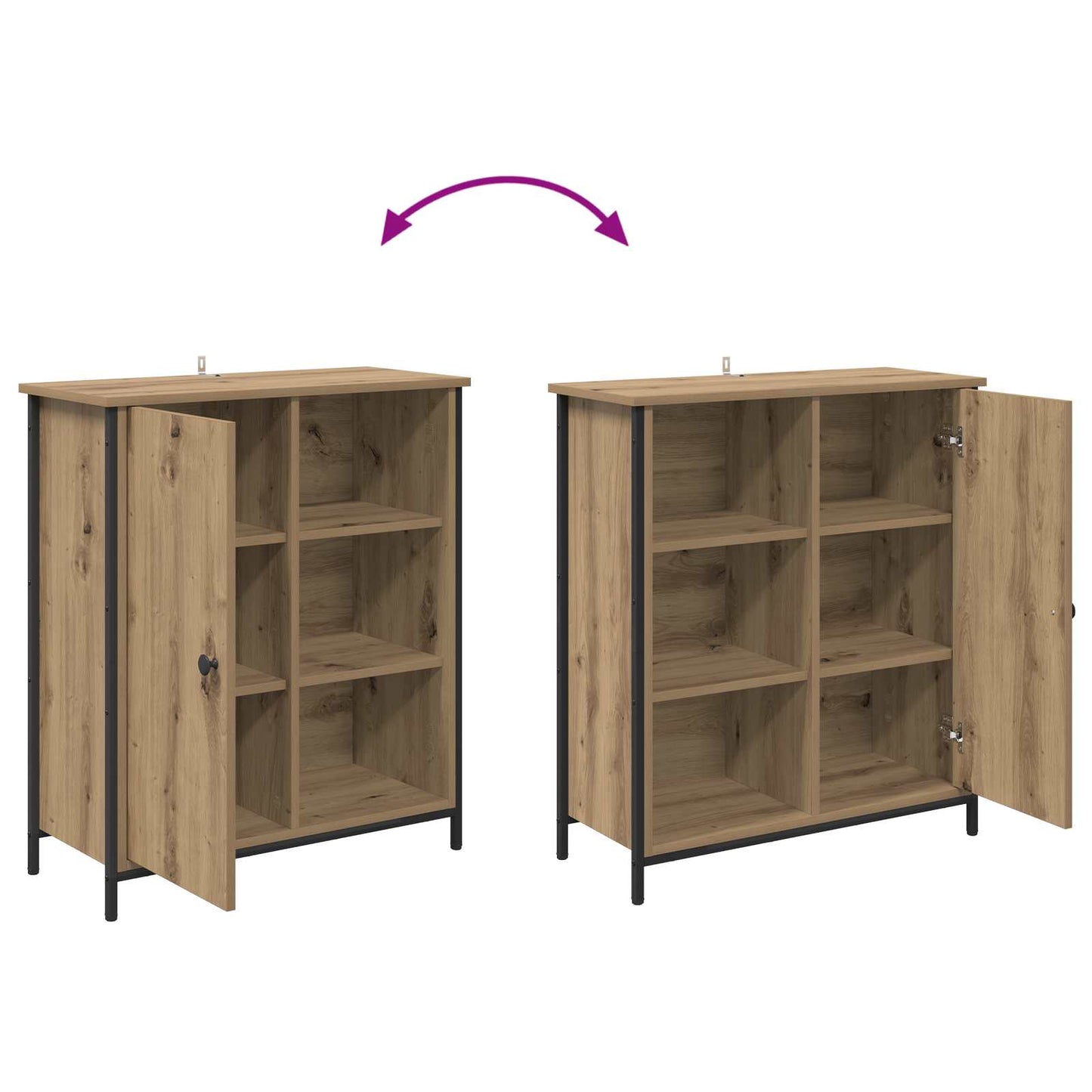 Serviesskap Artisan Eik 70 x 30 x 80 cm Konstruert tre
