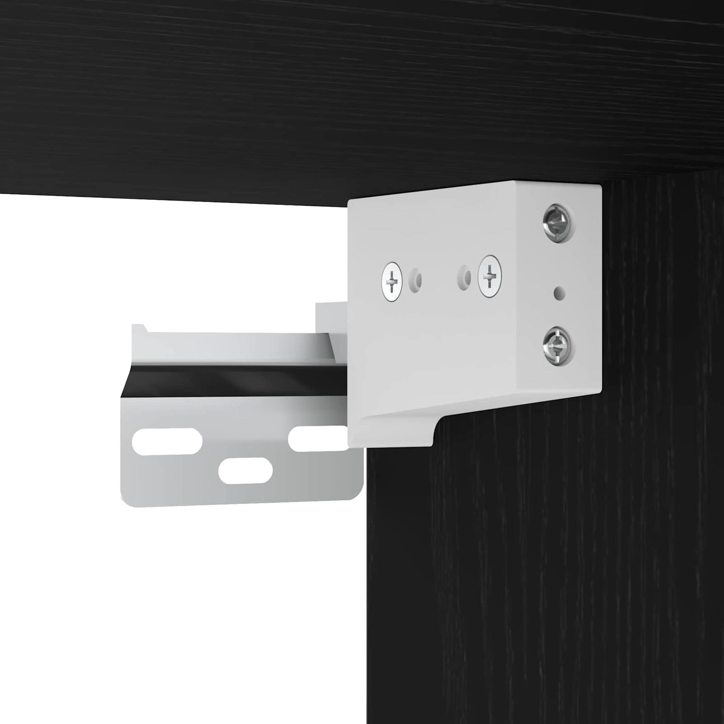 TV Veggskap 2 pcs Svart Eik 60 x 30 x 30 cm Konstruert tre
