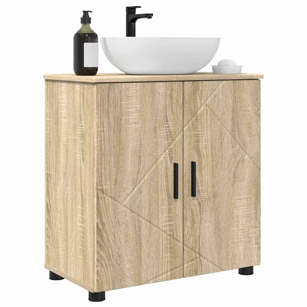 Baderomsskap med dør Sonoma eik 61 x 35 x 64 cm Konstruert tre