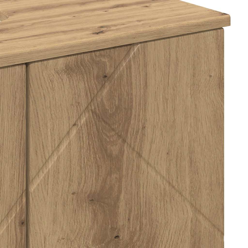 Baderomsskap med dør artisan eik 61 x 35 x 64 cm Konstruert tre