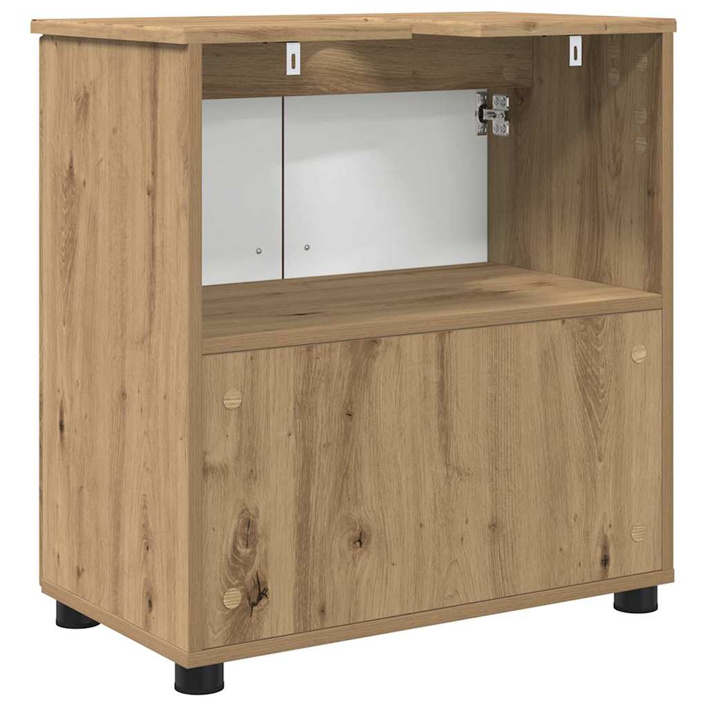 Baderomsskap med dør artisan eik 61 x 35 x 64 cm Konstruert tre