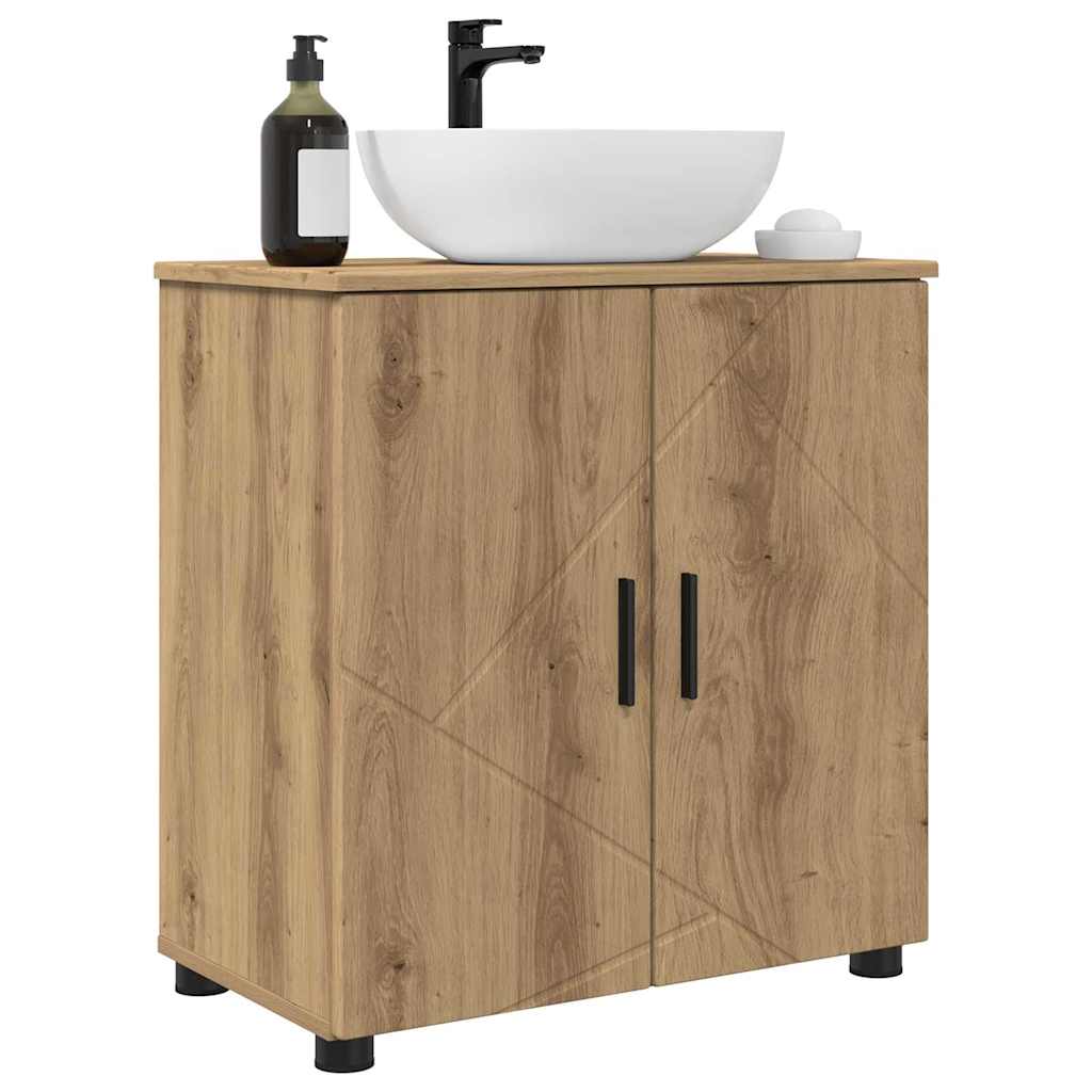 Baderomsskap med dør artisan eik 61 x 35 x 64 cm Konstruert tre