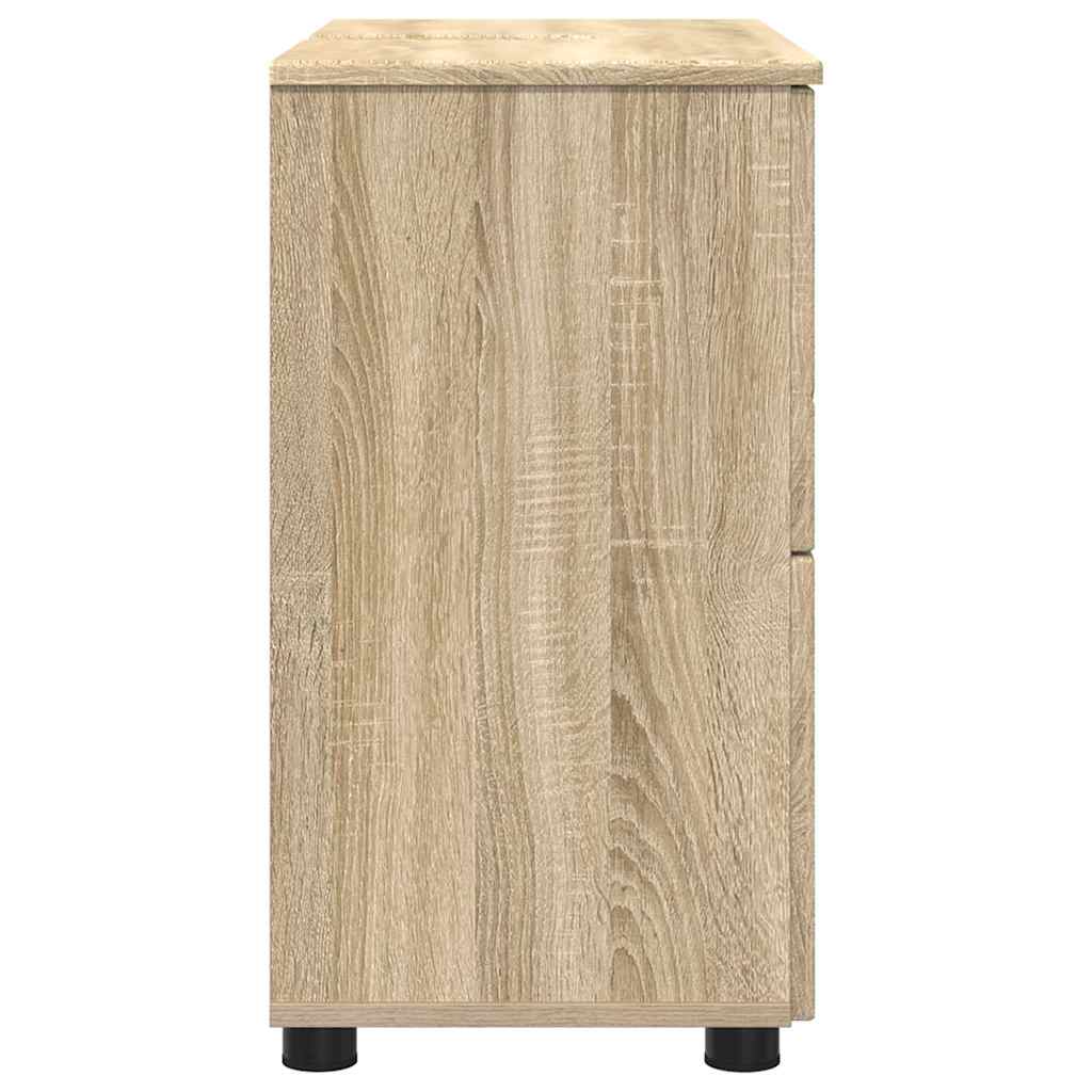 Baderomsskap Sonoma eik 76.5 x 35 x 64 cm Konstruert tre