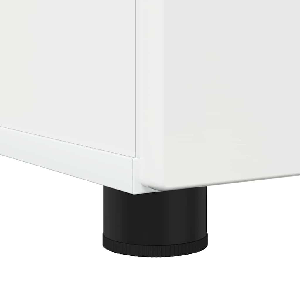 Baderomsskap Høyglans hvit 76.5 x 35 x 64 cm Konstruert tre
