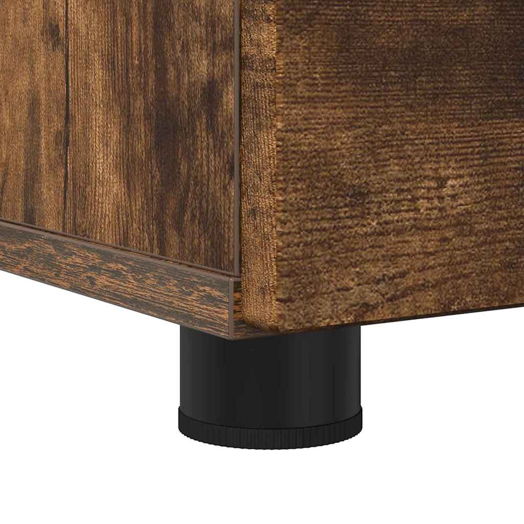 Baderomsskap Røkt eik 76.5 x 35 x 64 cm Konstruert tre