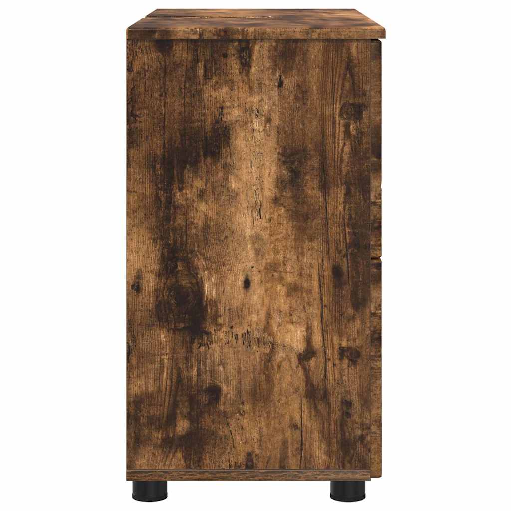 Baderomsskap Røkt eik 76.5 x 35 x 64 cm Konstruert tre