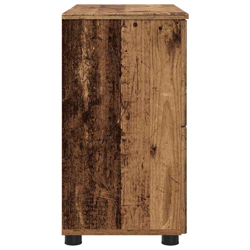Baderomsskap Gammelt tre 76.5 x 35 x 64 cm Konstruert tre