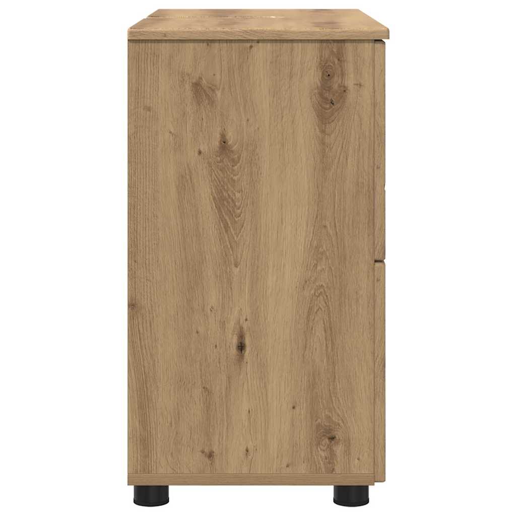Baderomsskap artisan eik 76.5 x 35 x 64 cm Konstruert tre