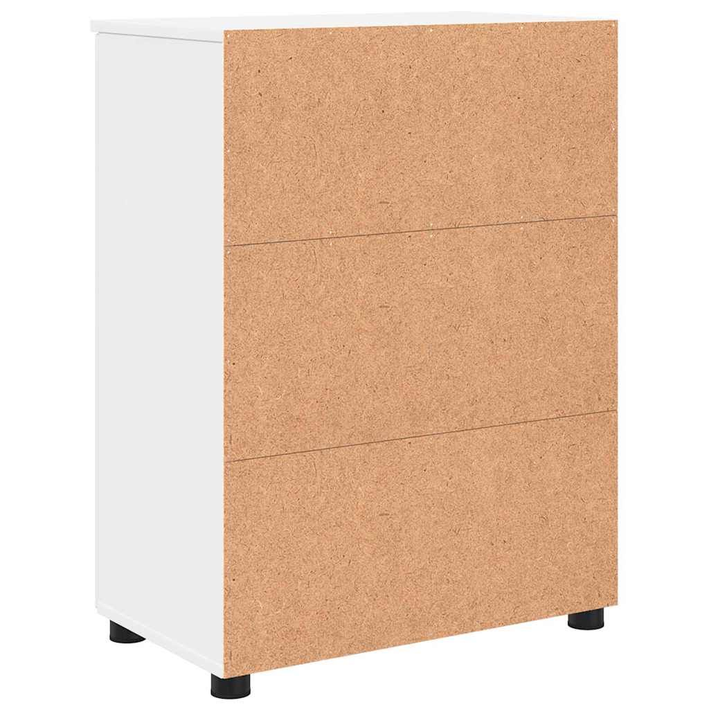 Baderomsskap med hylle Hvit 60 x 35 x 80 cm Konstruert tre