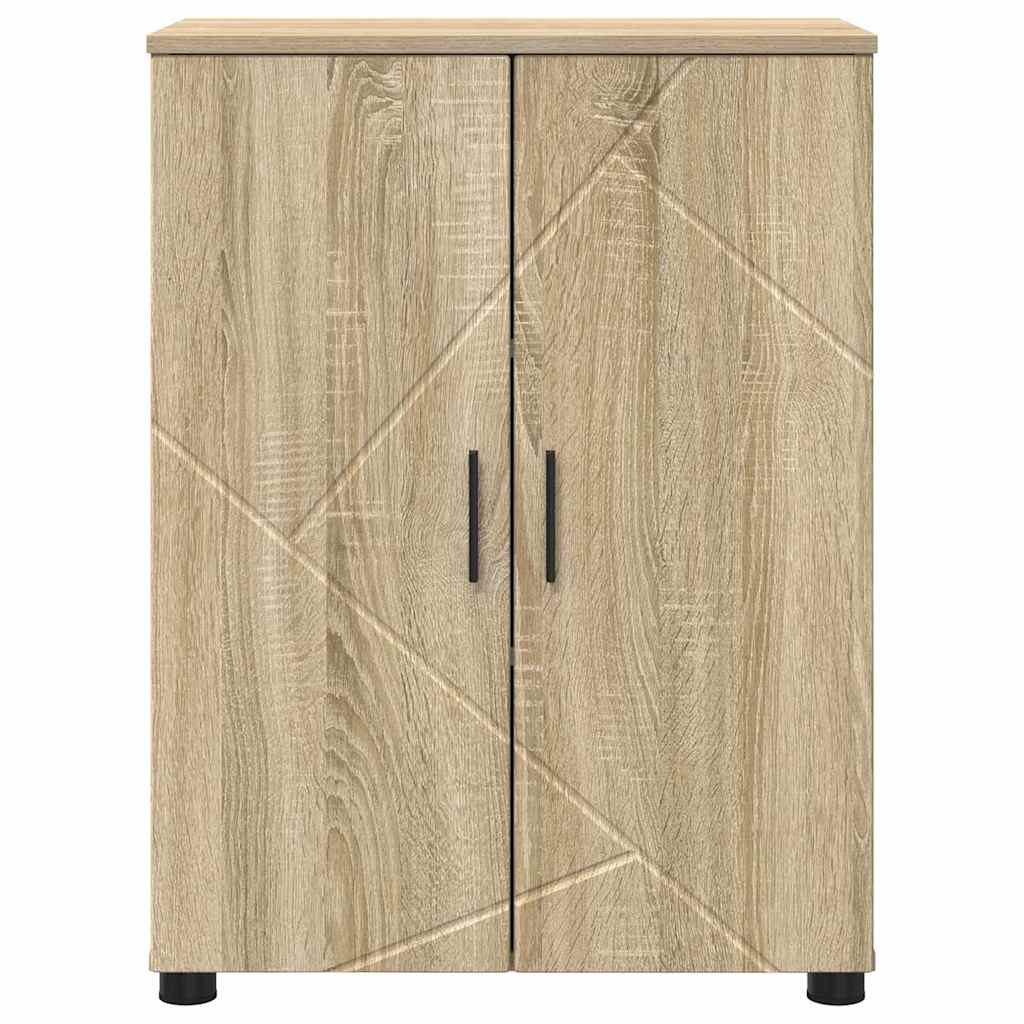Baderomsskap med dør Sonoma eik 60 x 35 x 80 cm Konstruert tre