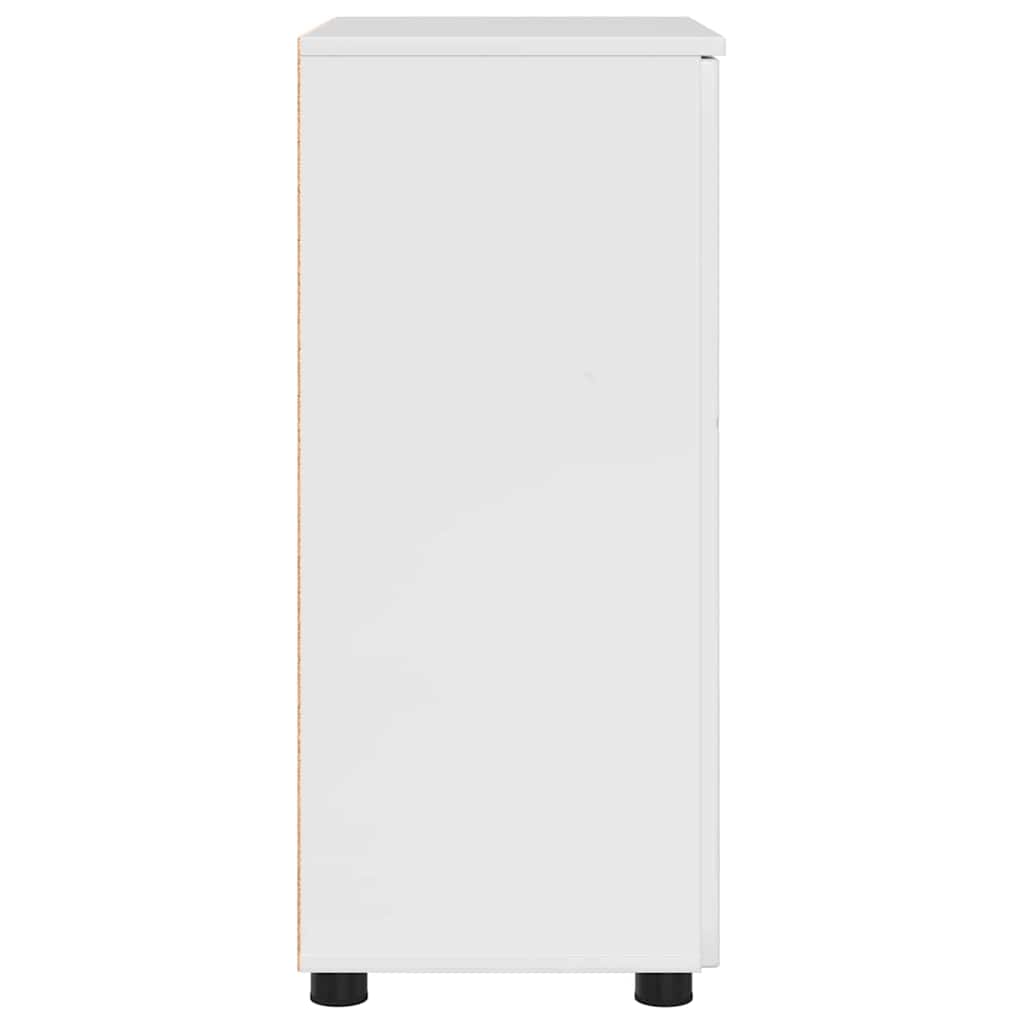 Baderomsskap Høyglans hvit 60 x 35 x 80 cm Konstruert tre