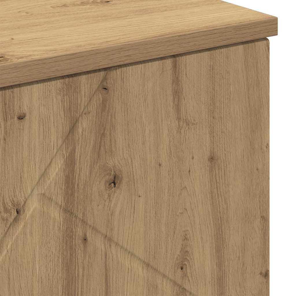 Baderomsskap med dør artisan eik 60 x 35 x 80 cm Konstruert tre