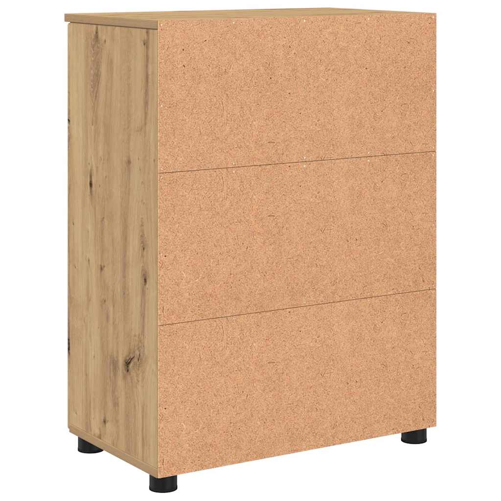 Baderomsskap med dør artisan eik 60 x 35 x 80 cm Konstruert tre