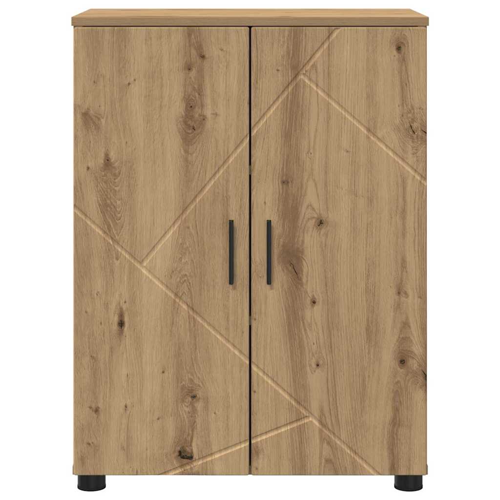 Baderomsskap med dør artisan eik 60 x 35 x 80 cm Konstruert tre
