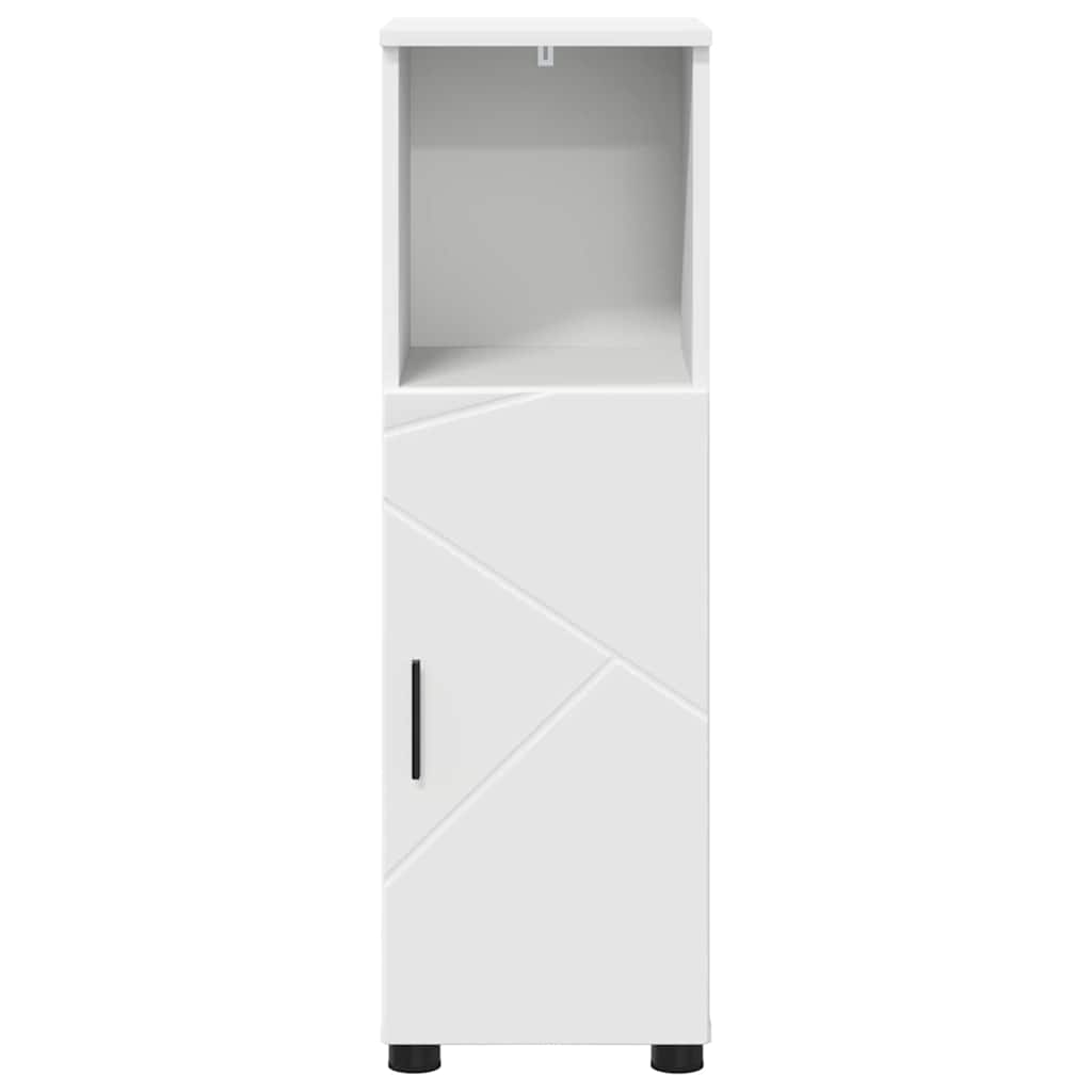 Baderomsskap med hylle Hvit 30 x 35 x 95 cm Konstruert tre