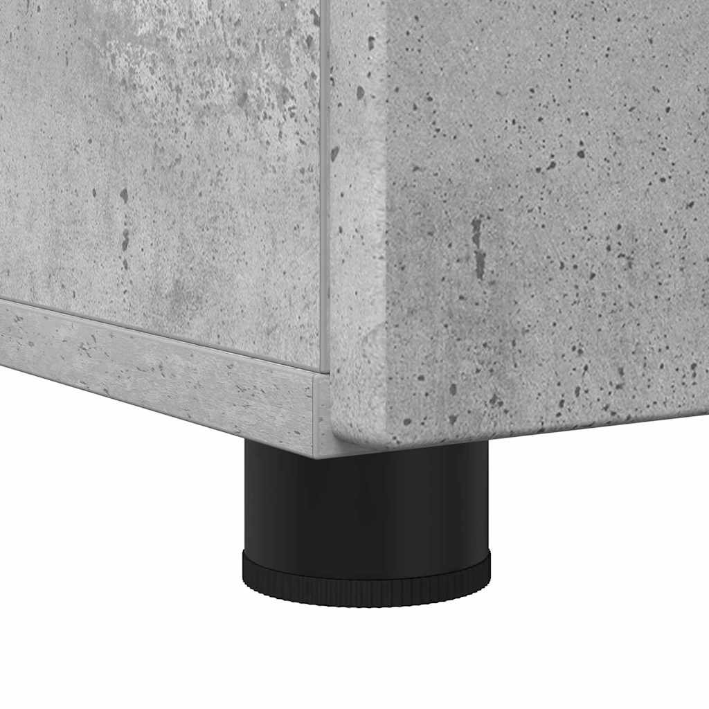 Baderomsskap med hylle Betonggrå 30 x 35 x 95 cm Konstruert tre