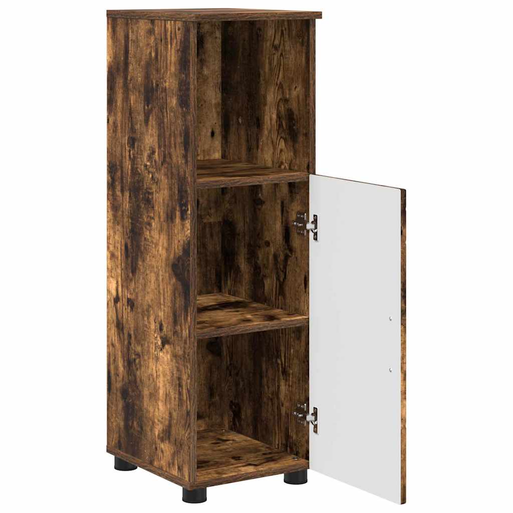 Baderomsskap med hylle Røkt eik 30 x 35 x 95 cm Konstruert tre