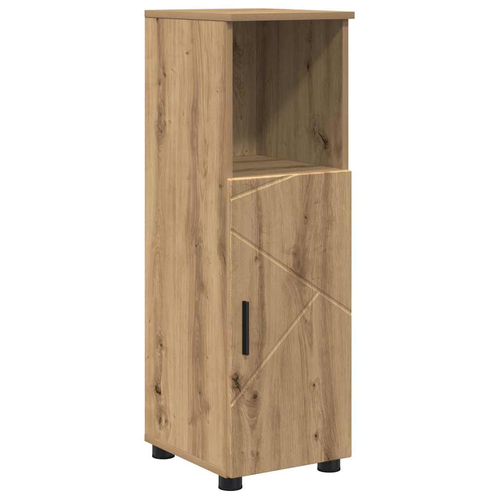 Baderomsskap med dør artisan eik 30 x 35 x 95 cm Konstruert tre
