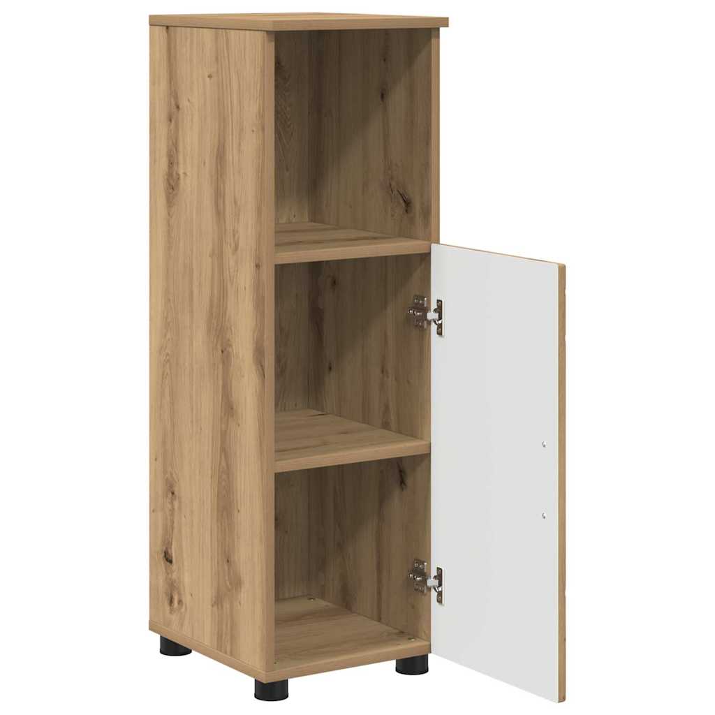 Baderomsskap med dør artisan eik 30 x 35 x 95 cm Konstruert tre