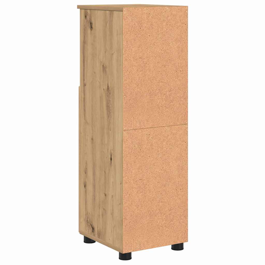 Baderomsskap med dør artisan eik 30 x 35 x 95 cm Konstruert tre
