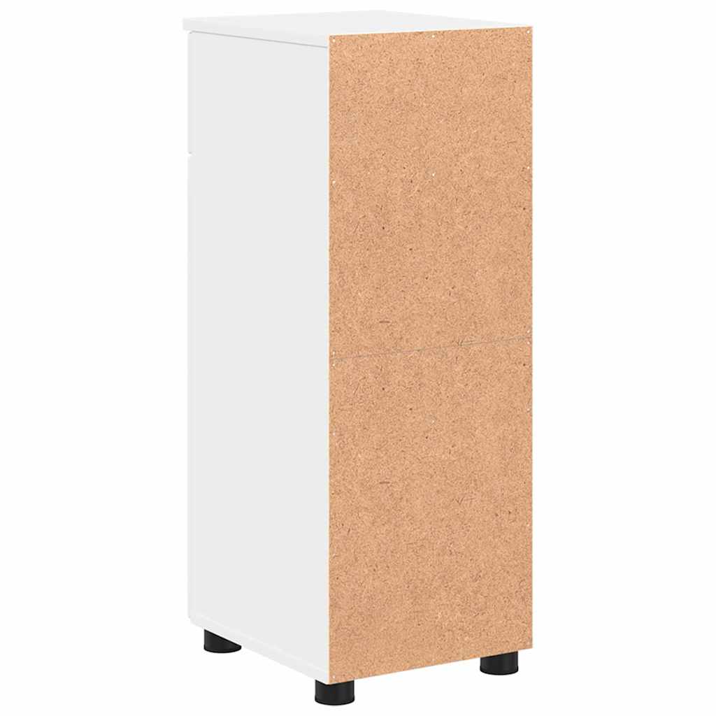 Baderomsskap med skuff Hvit 30 x 35 x 80 cm Konstruert tre