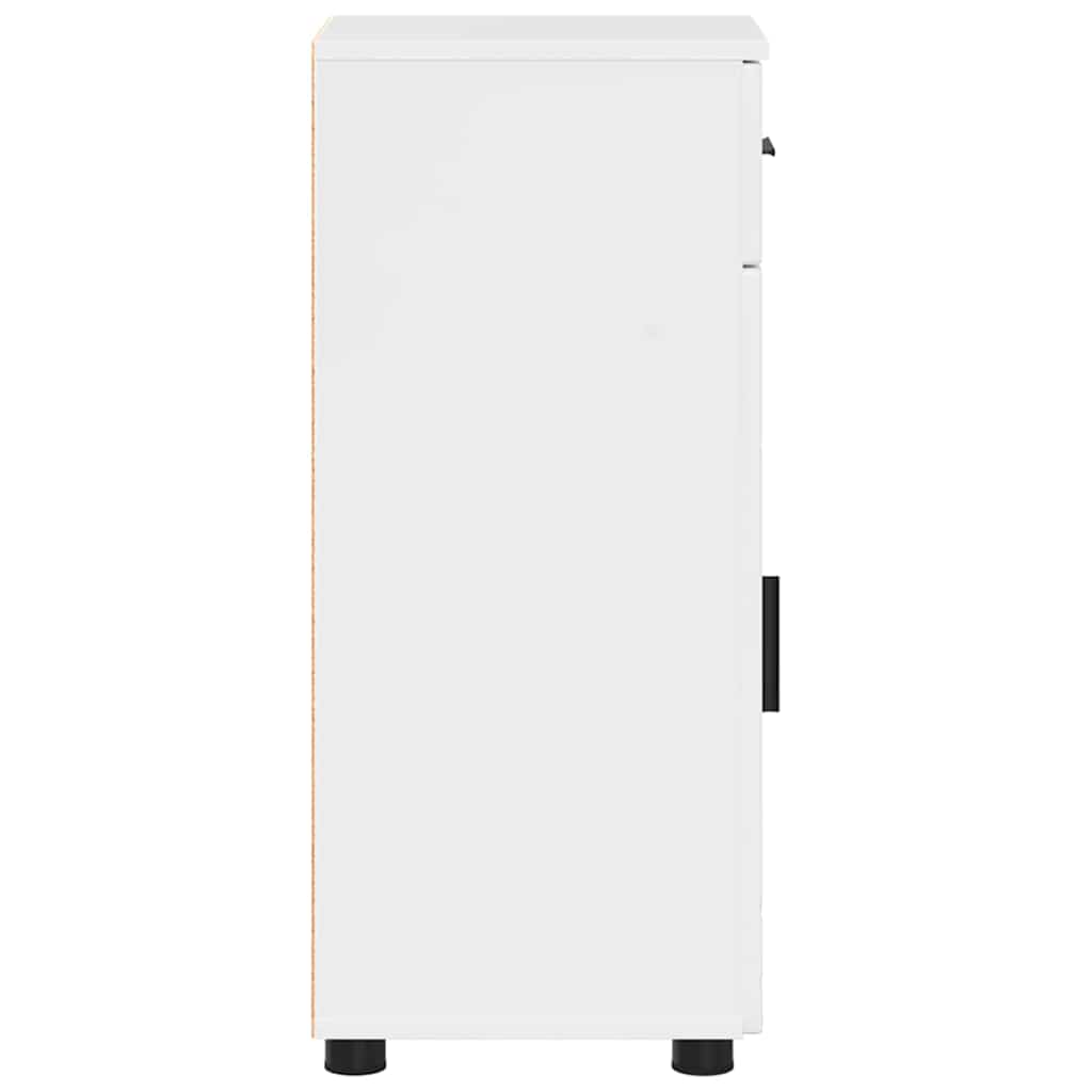 Baderomsskap Høyglans hvit 30 x 35 x 80 cm Konstruert tre