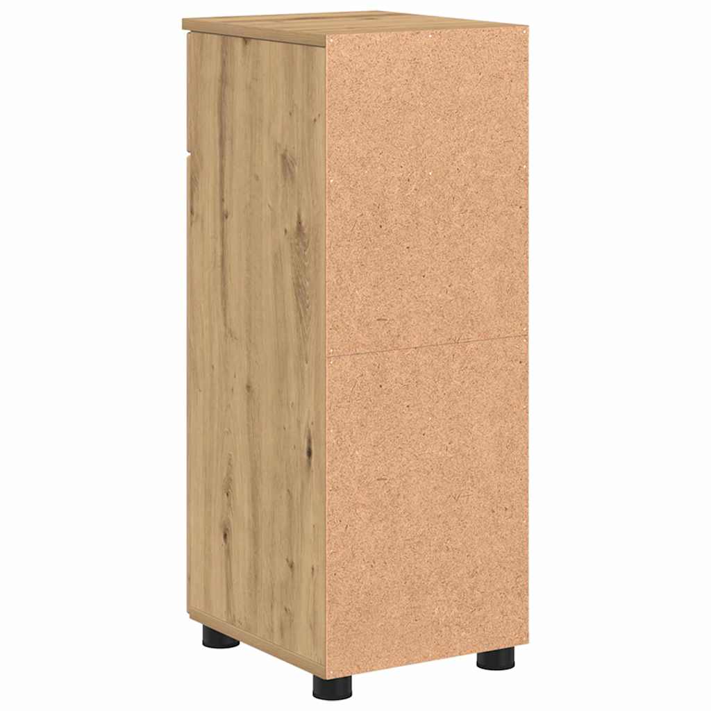 Baderomsskap med dør artisan eik 30 x 35 x 80 cm Konstruert tre