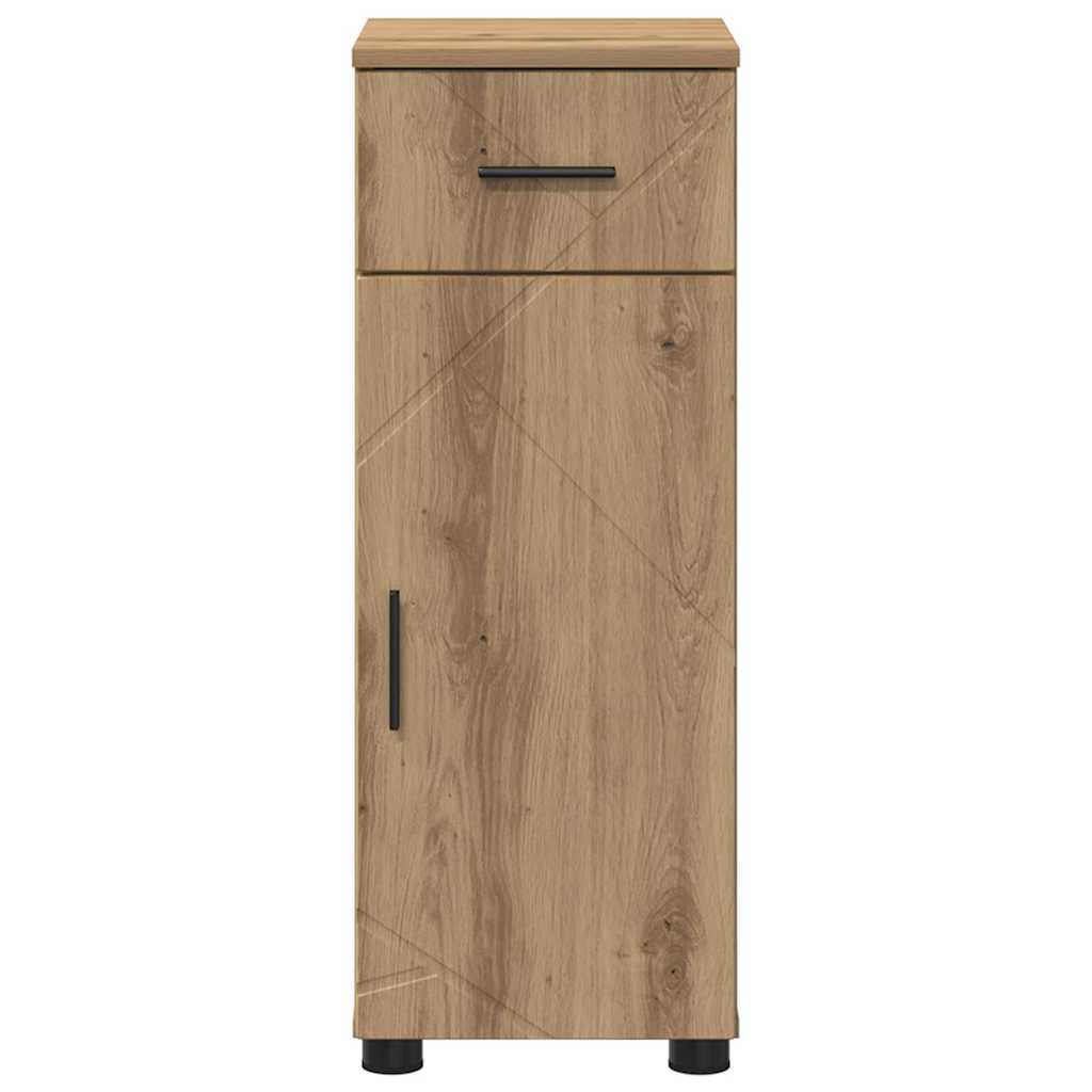 Baderomsskap med dør artisan eik 30 x 35 x 80 cm Konstruert tre