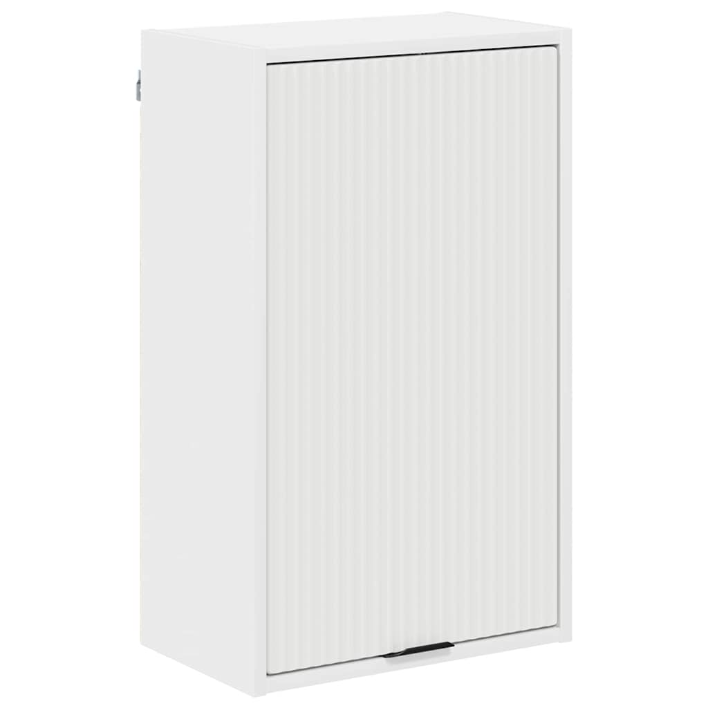 Baderomsskap Veggmontert Hvit 39 x 23.5 x 65 cm Konstruert tre