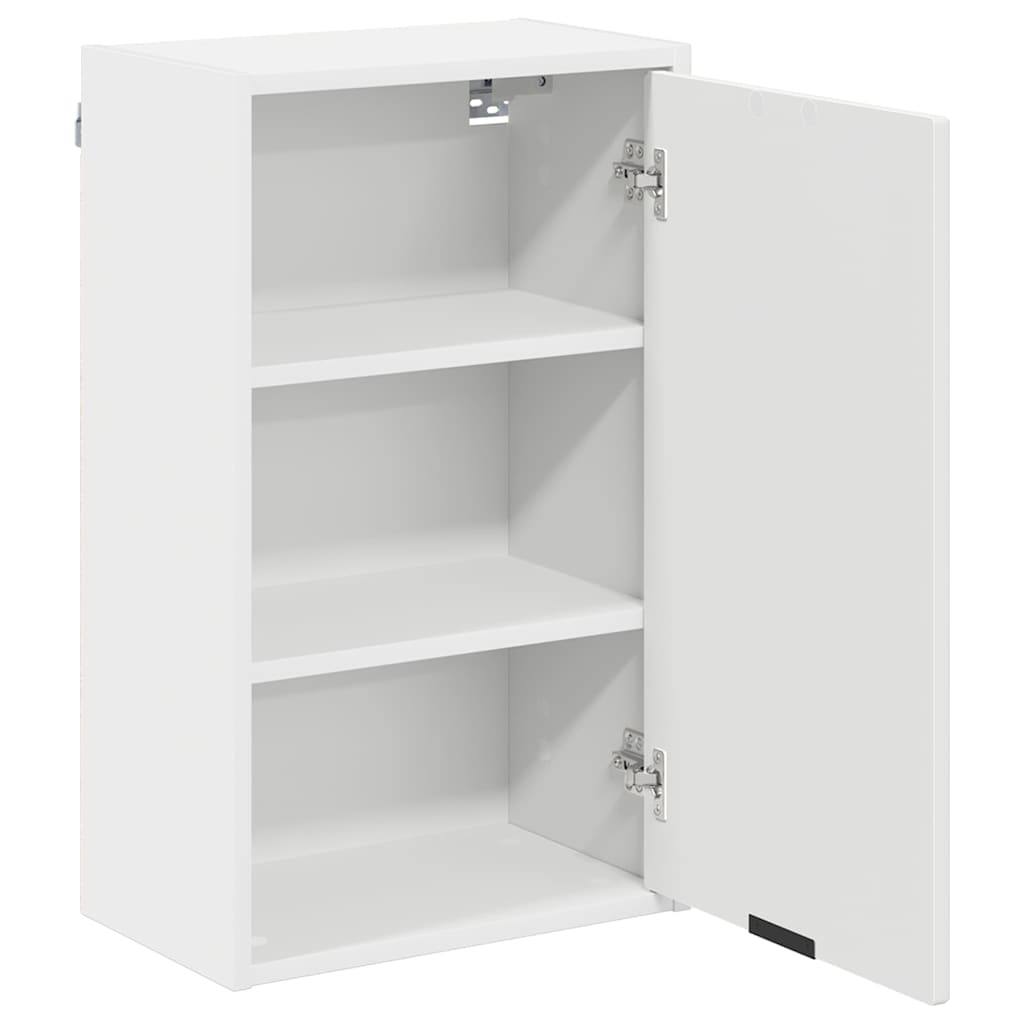 Baderomsskap Veggmontert Hvit 39 x 23.5 x 65 cm Konstruert tre