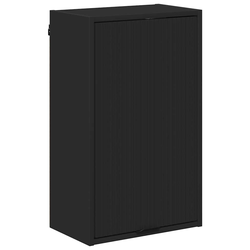 Baderomsskap Veggmontert Svart 39 x 23.5 x 65 cm Konstruert tre