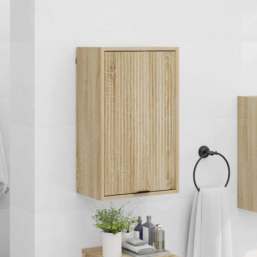 Baderomsskap Sonoma eik 39 x 23.5 x 65 cm Konstruert tre