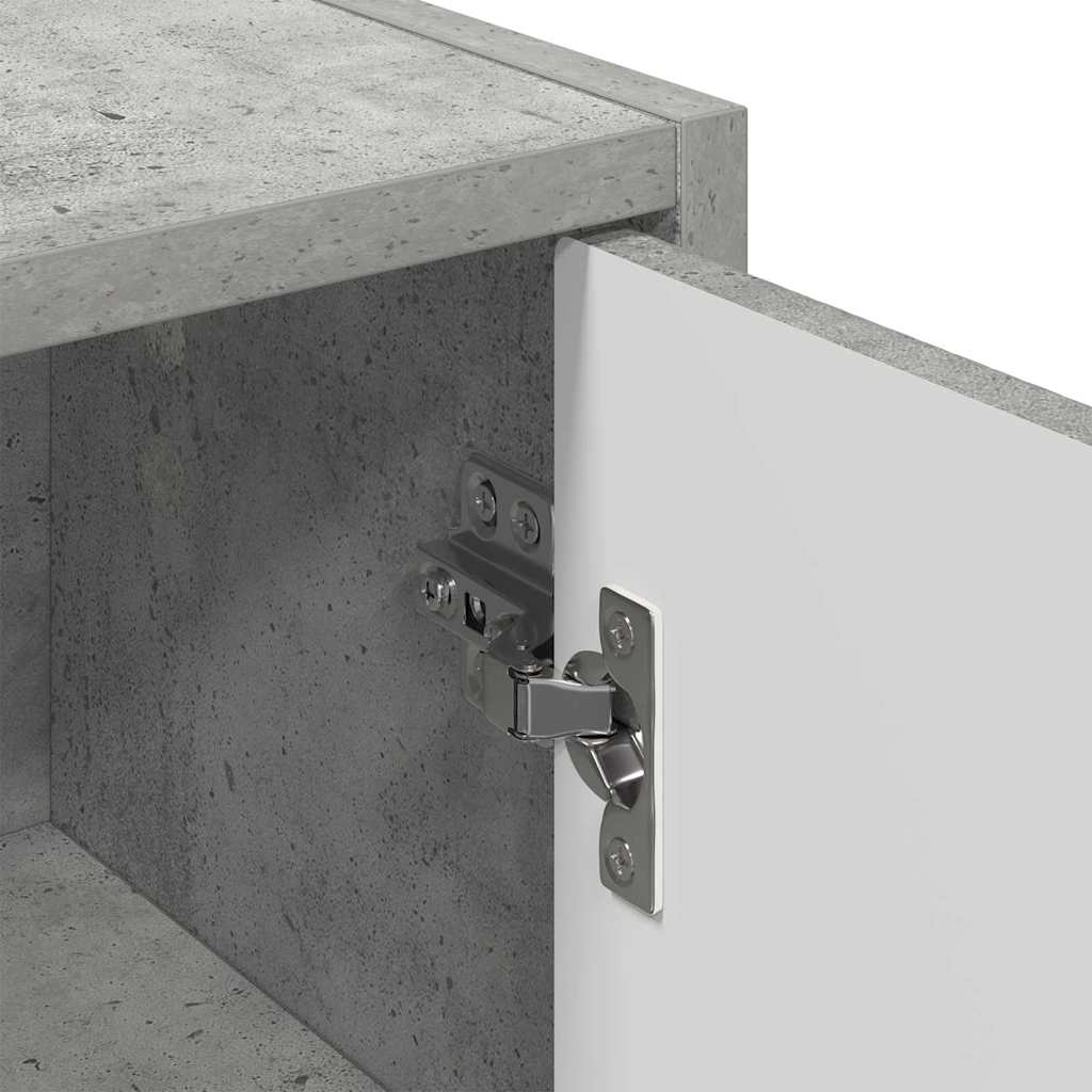 Baderomsskap med dør Betonggrå 39 x 23.5 x 65 cm Konstruert tre