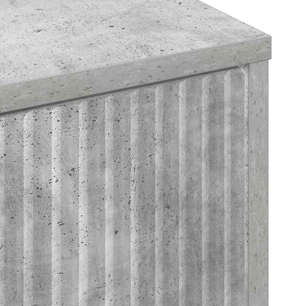 Baderomsskap med dør Betonggrå 39 x 23.5 x 65 cm Konstruert tre