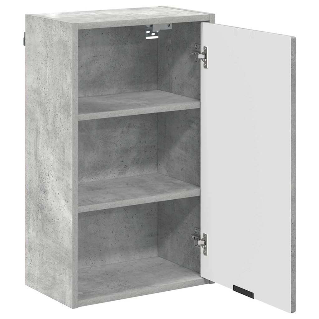 Baderomsskap med dør Betonggrå 39 x 23.5 x 65 cm Konstruert tre