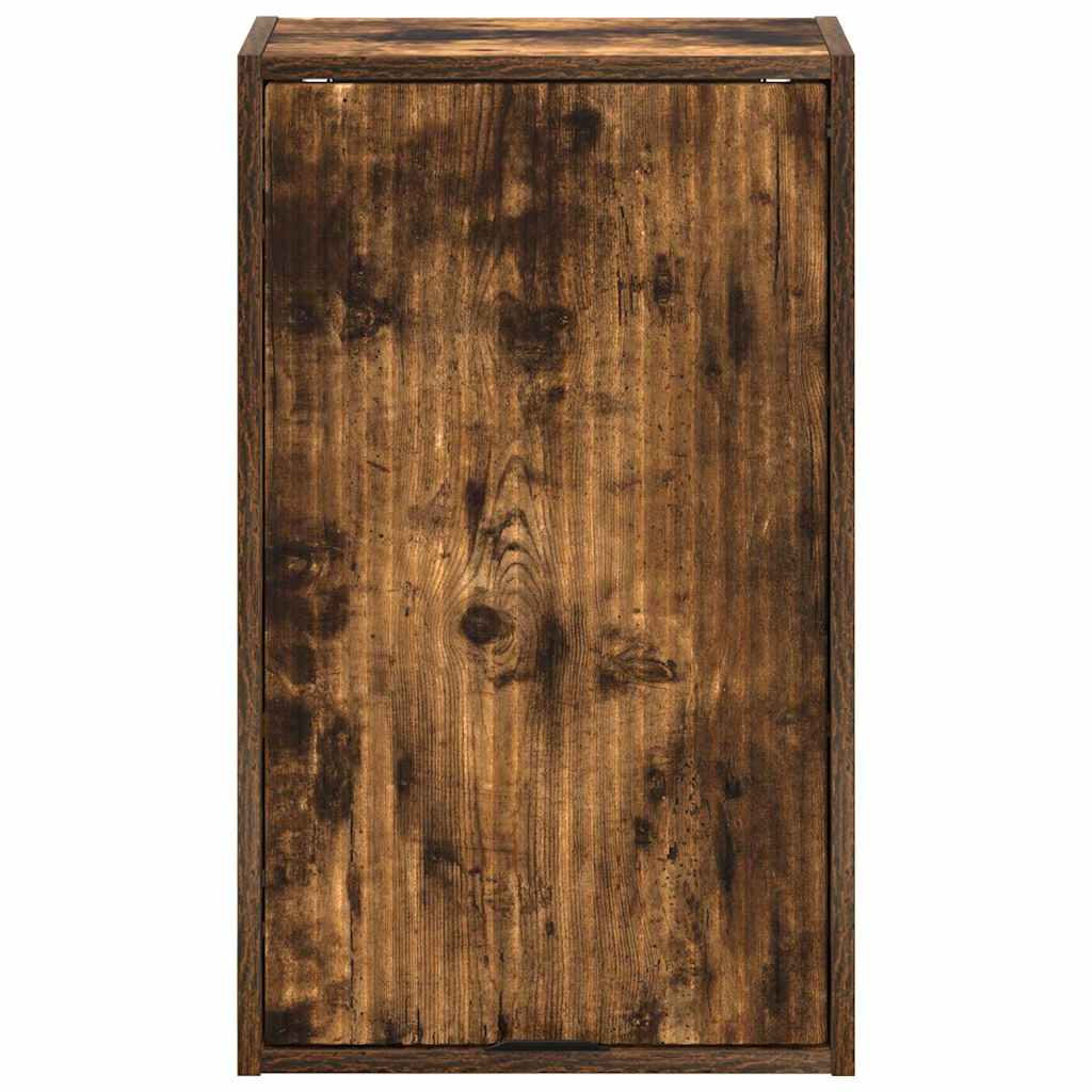 Baderomsskap med dør Røkt eik 39 x 23.5 x 65 cm Konstruert tre