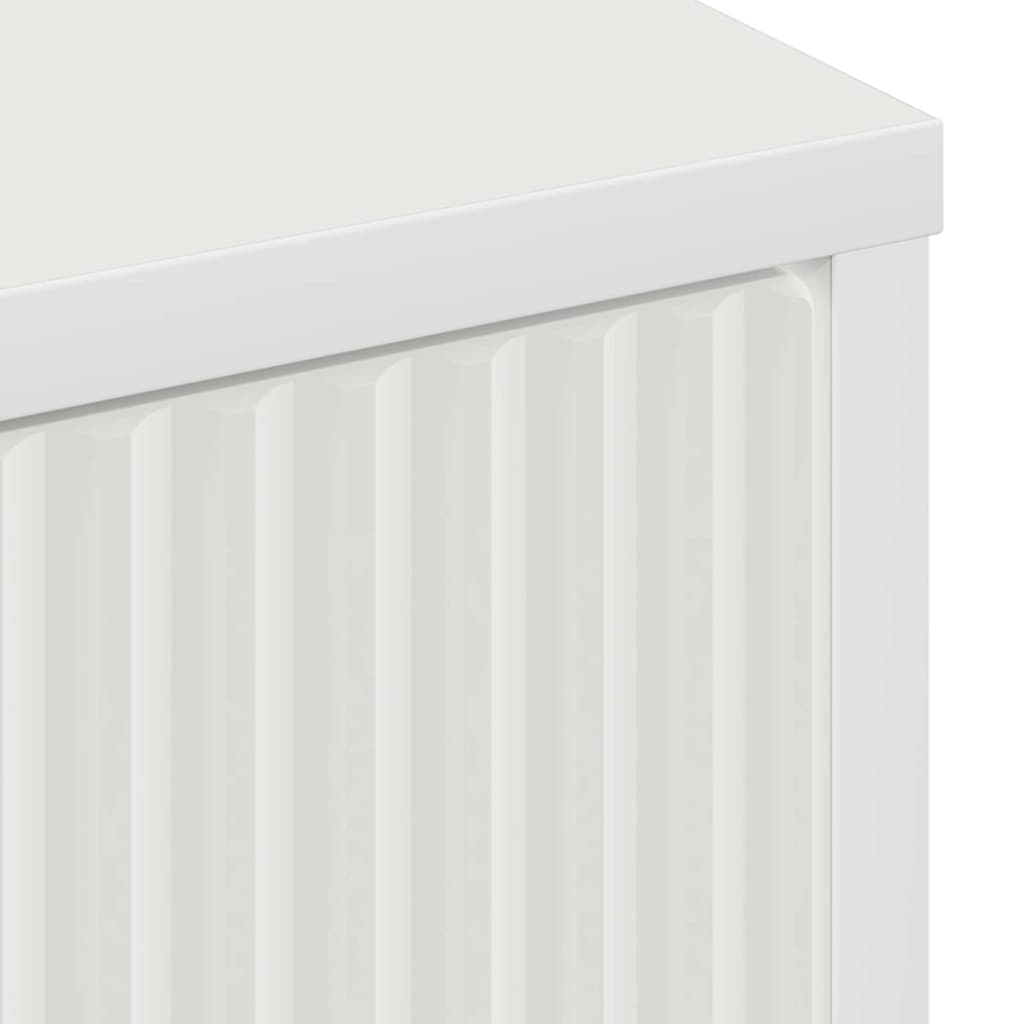 Baderomsskap med skuff Hvit 39.5 x 36 x 88 cm Konstruert tre
