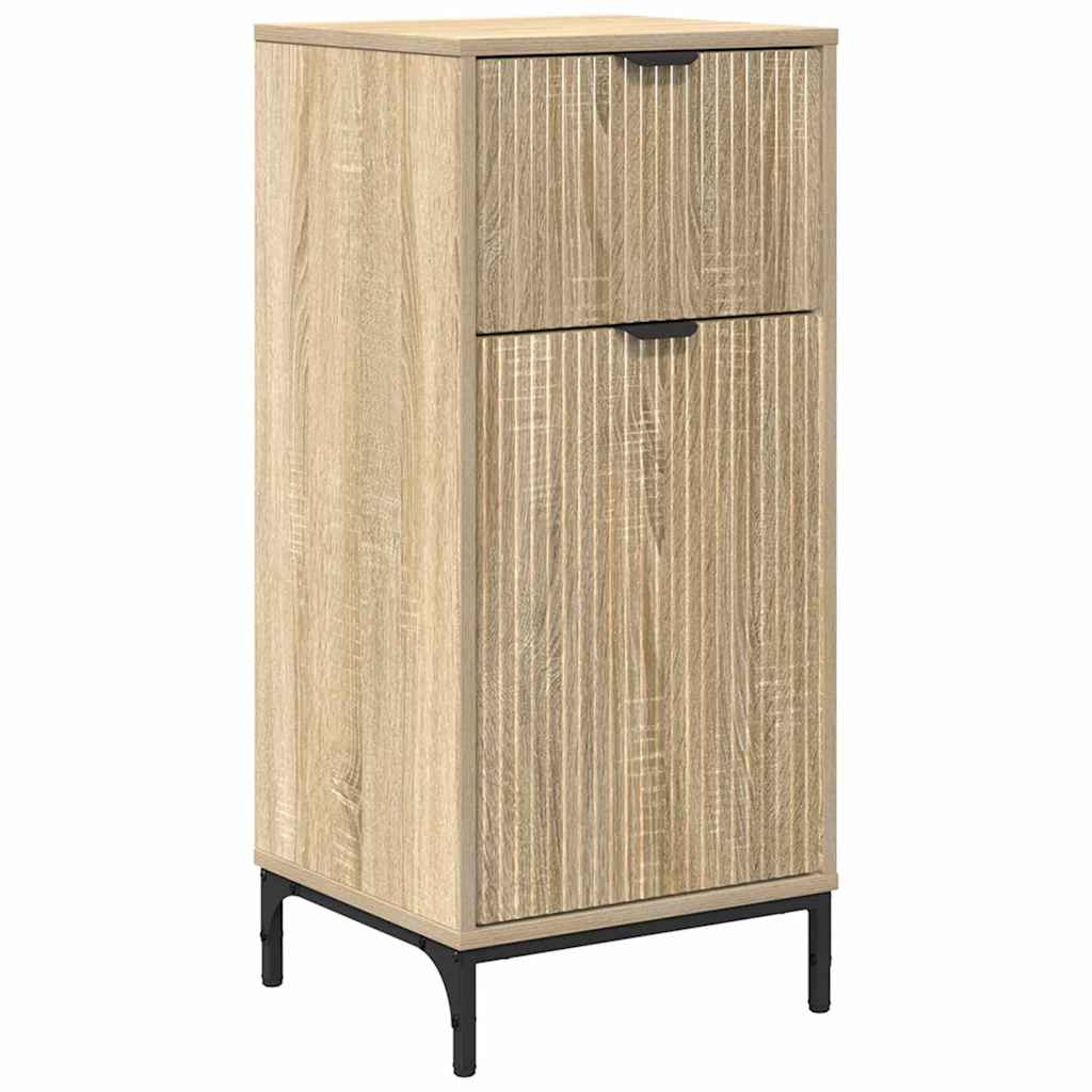 Baderomsskap Sonoma eik 39.5 x 36 x 88 cm Konstruert tre